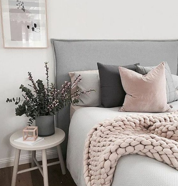 1001+ conseils et idées pour une chambre en rose et gris sublime