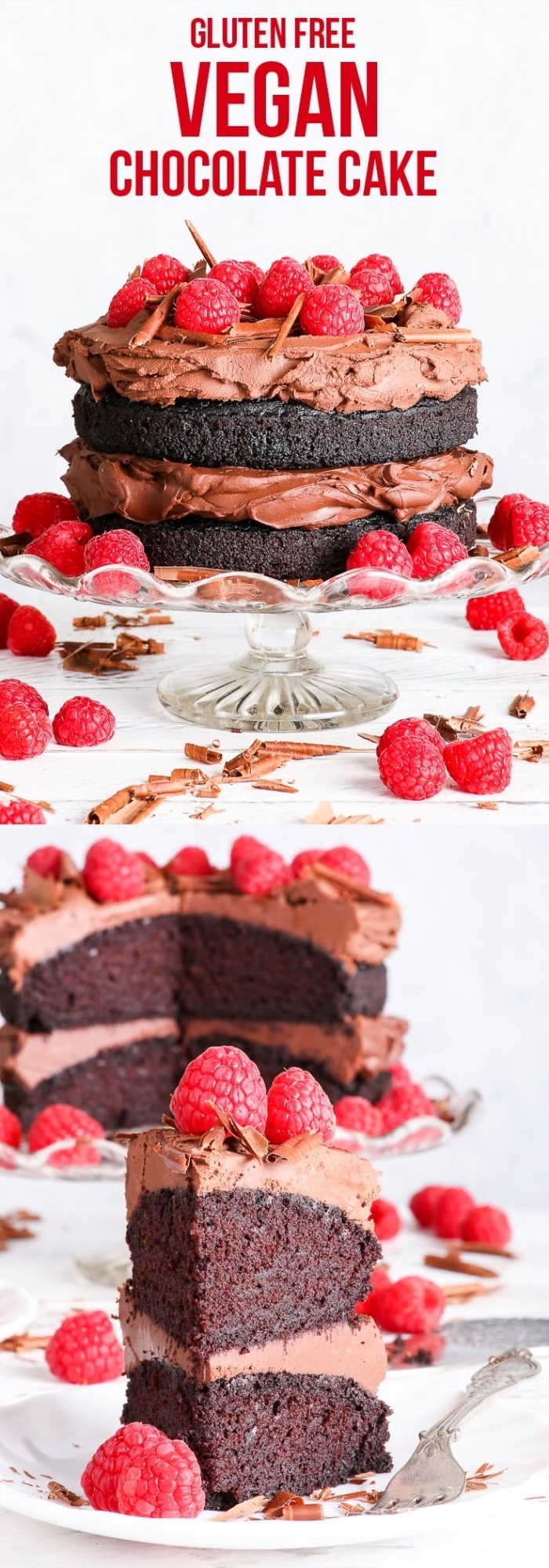 comment préparer un dessert sans oeufs, idée gâteau d'anniversaire au chocolat et framboise facile, gateau au chocolat sans oeuf