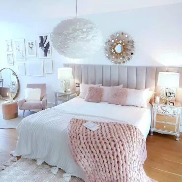 parent chambre rose et gris