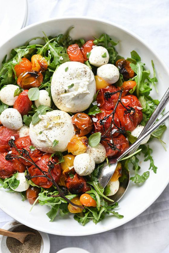 Recette salade verte – cool idée salade barbecue tomates rotis 