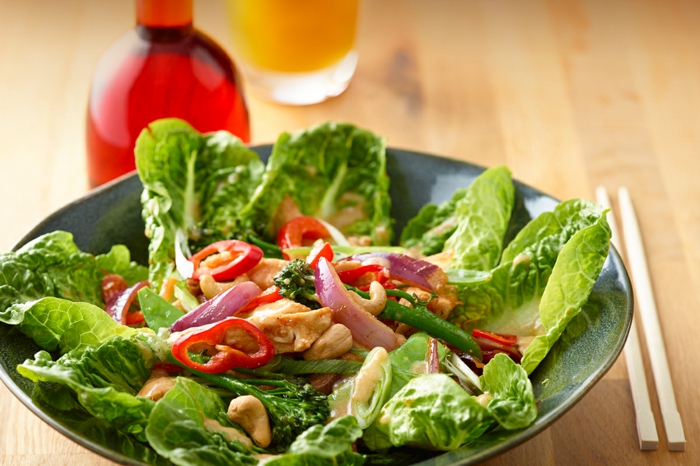Salades composées originales; salade originale salade entrée avec poivrons