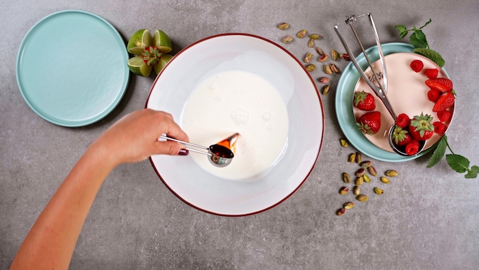 ajouter de la vanille exemple comment faire dessert parfait simple style glace maison originale