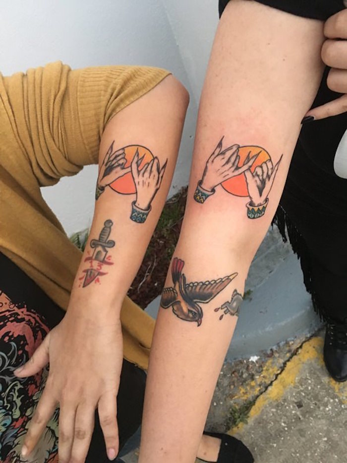 tatouage commun meilleure amie tatouage frere tattoo amitié
