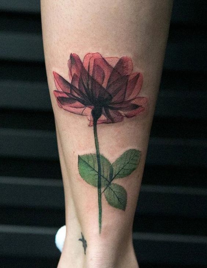 Tatouage hibiscus tatouage temporaire fleur signe géométrique