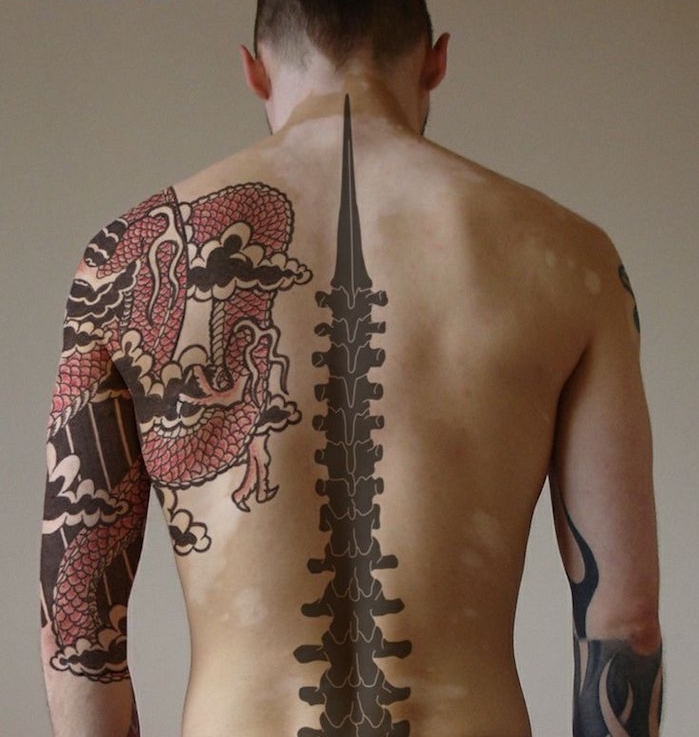tatouage epaule homme dragon asie japon yakusa