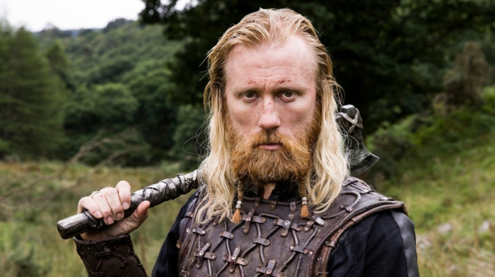 Image of blond Viking in TV series "Vikings"