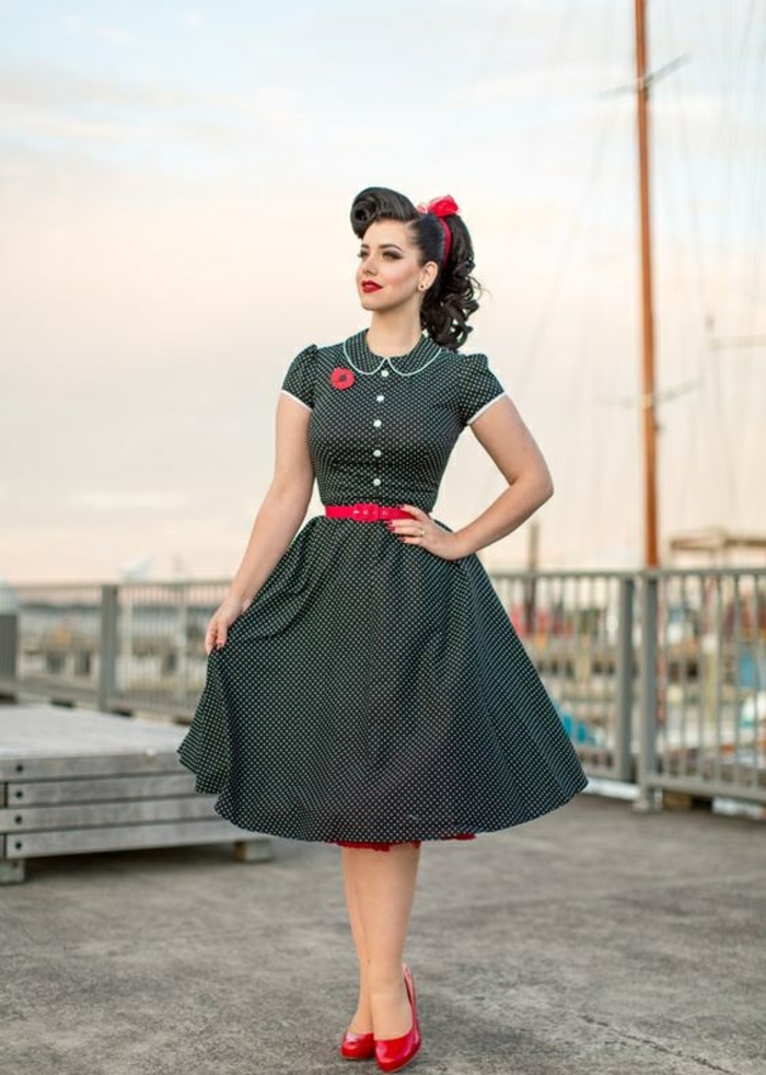 Chic robe vintage année 50 robe guinguette idée