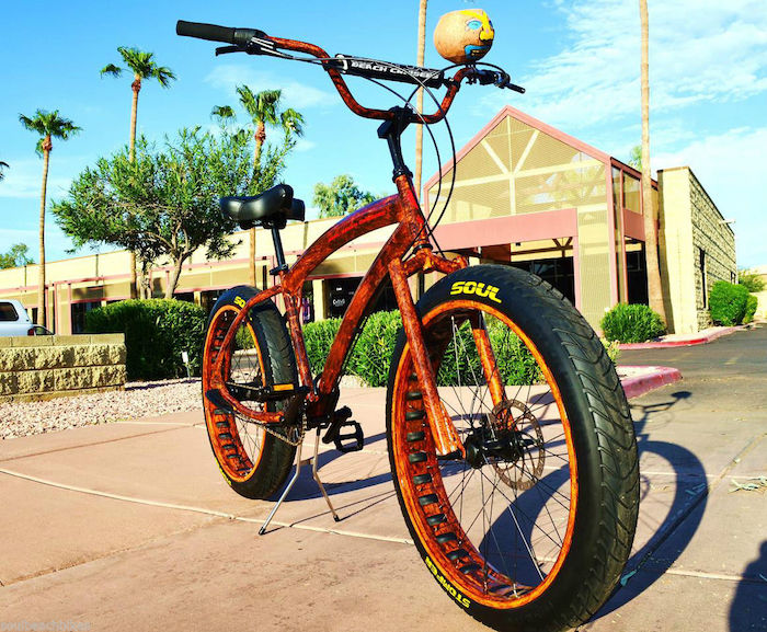 americain chopper vélo custom beach californien