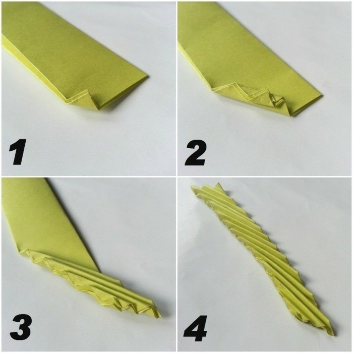 l'art de pliage papier, instructions pour faire une feuille origami en quelques étapes