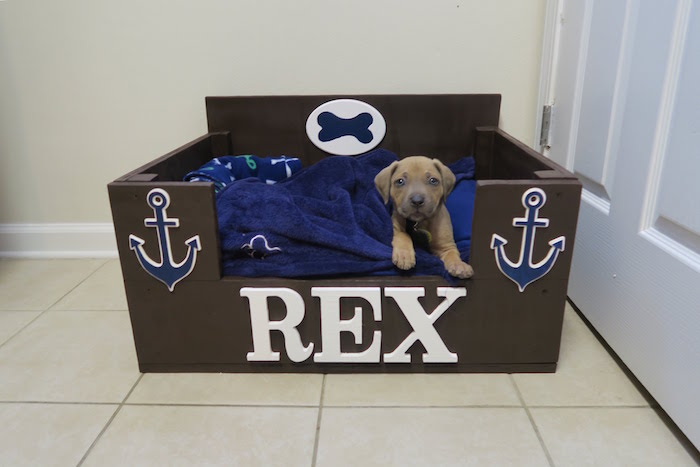comment fabriquer un lit panier pour chiot décoré rex