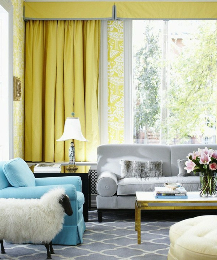 Idées de déco en bleu et jaune pour créer une ambiance conviviale