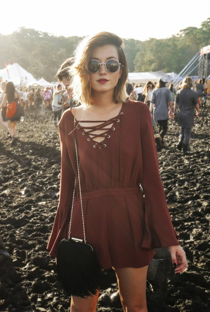 Fille grunge vetement grunge outfit of the day robe jolie comment s habiller pour musique festival