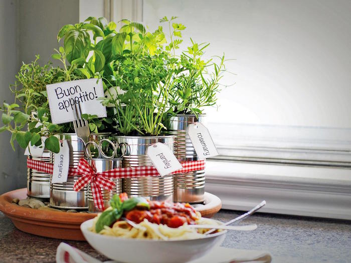 jardinière d’intérieur de table pour plantes aromatiques diy maison