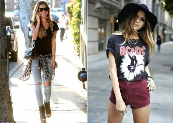 Style glamrock look rock bohème style vestimentaire rock idée tenue de jour