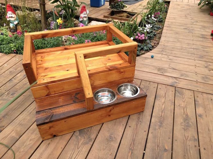 niche exterieur meuble pour chien jardin en bois diy 