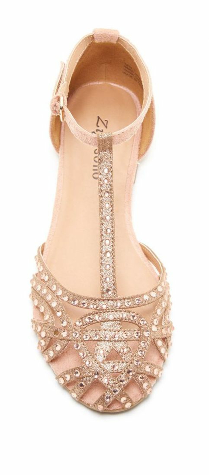 sandales femmes très brillantes doigts couverts style chaussure de danse ballerine