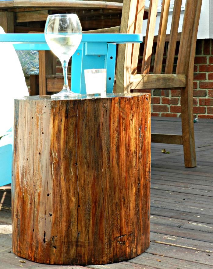 fabriquer table exterieur en bois verni deco diy
