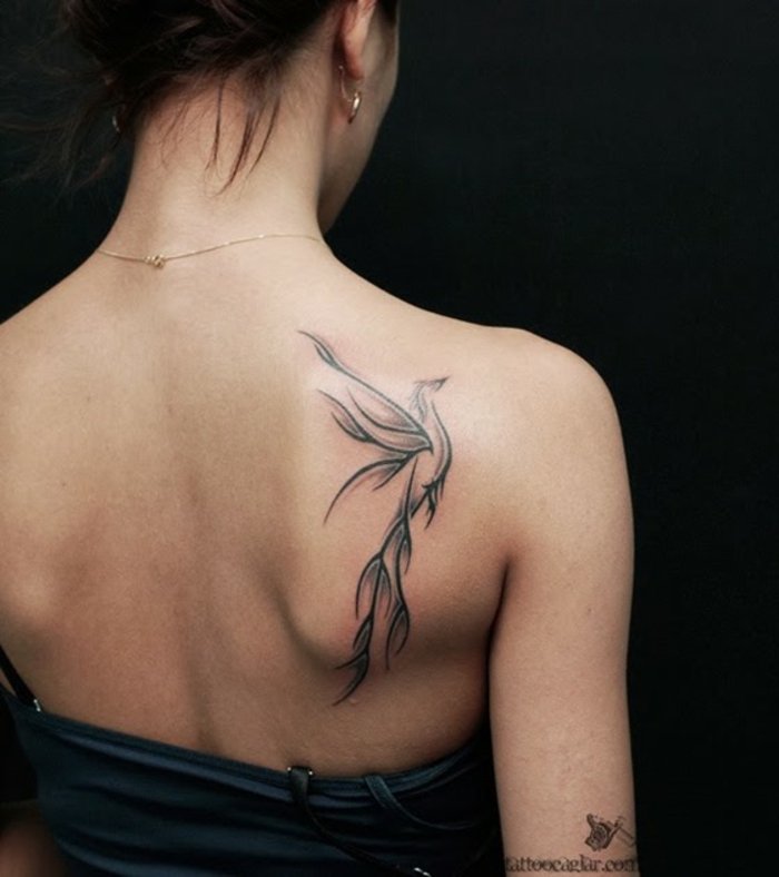 Cool tatouage oiseaux tatouage bras femme belle phénix oiseau tattoo