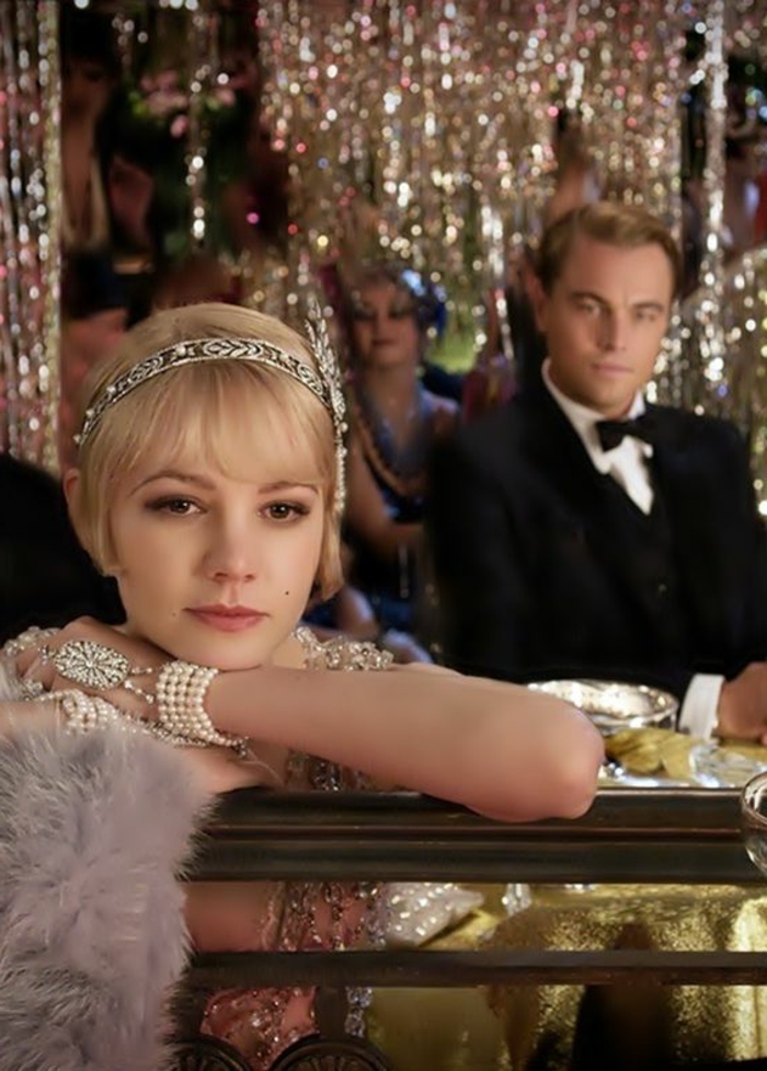 tenue charlestone, scène du film Gatsby le Magnifique, Léonardo DiCaprio et Carey Mulligan 