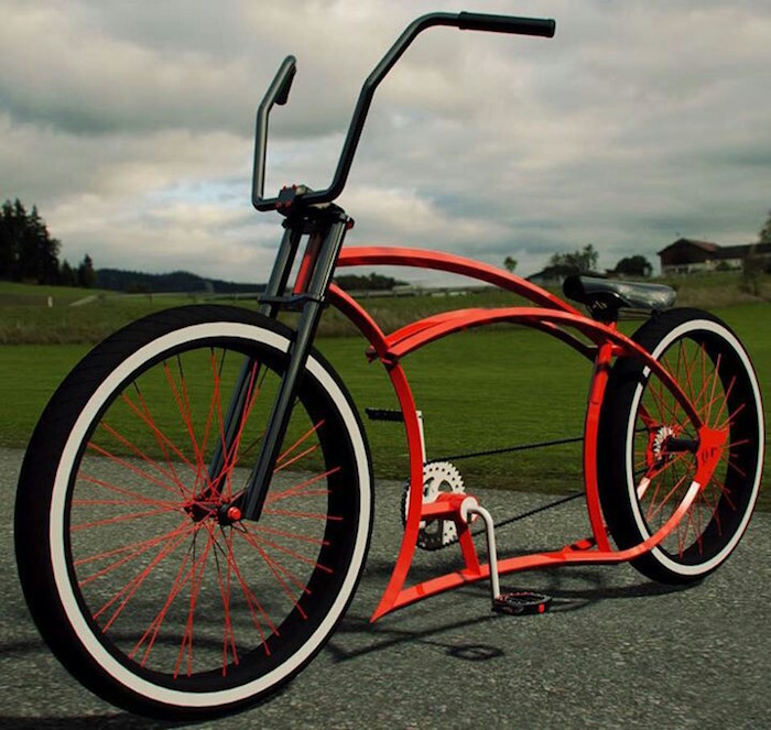 vélo custom original style chopper cruiser design