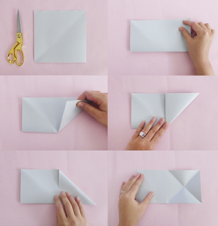 des instructions détaillées de pliage papier pour faire une étoile origami