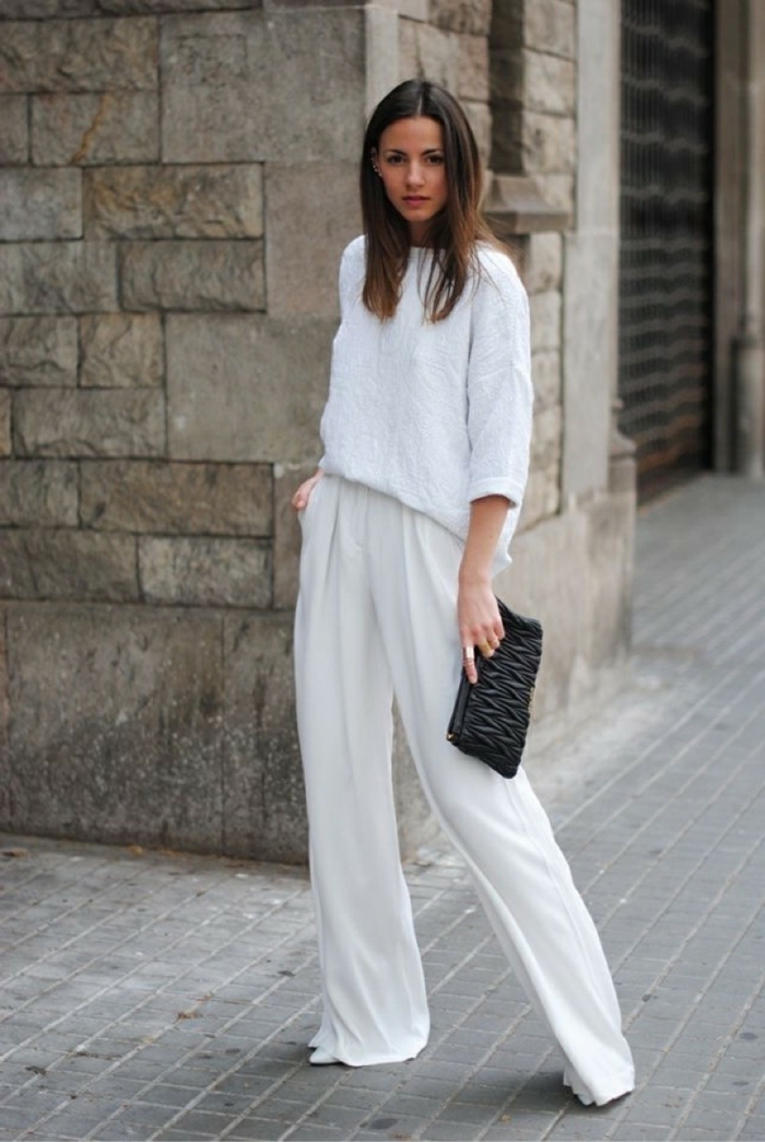 1001 Idées Pour Une Tenue Avec Pantalon Blanc Fantastique