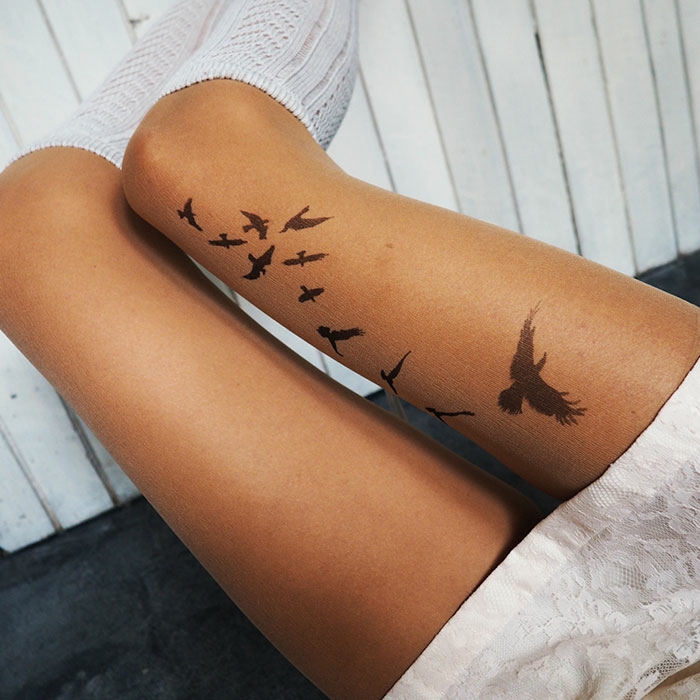 Dessin de tatouage pour femme modele de tatouage femme oiseaux volants
