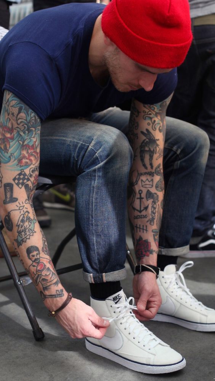 Tatouage rockabilly tatouage dé tatouage aigle signification homme manche