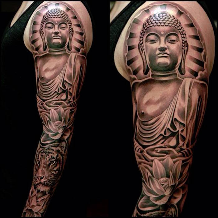 tattoo bras homme bouddhiste tatouage bouddha boudda tibet
