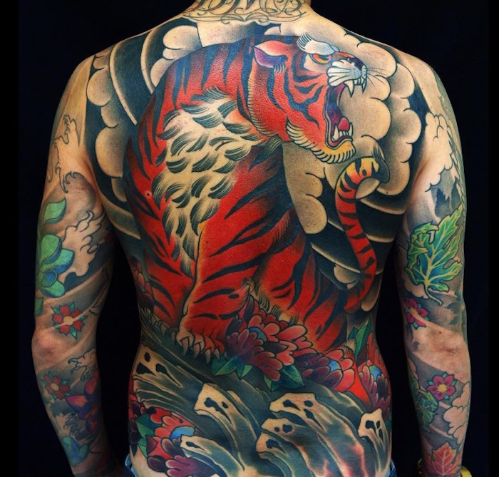 tatouage japonais irezumi corps entier tigre japon symbole yakuza