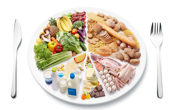 alimentation équilibrée, quels produits pour organiser son assiette saine, recette équilibrée, légumes, protéines, plat équilibré