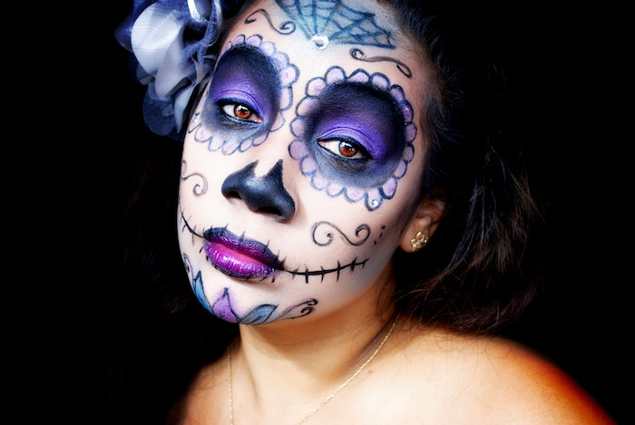 squelette mexicain maquillage tete de mort à la mexicaine 