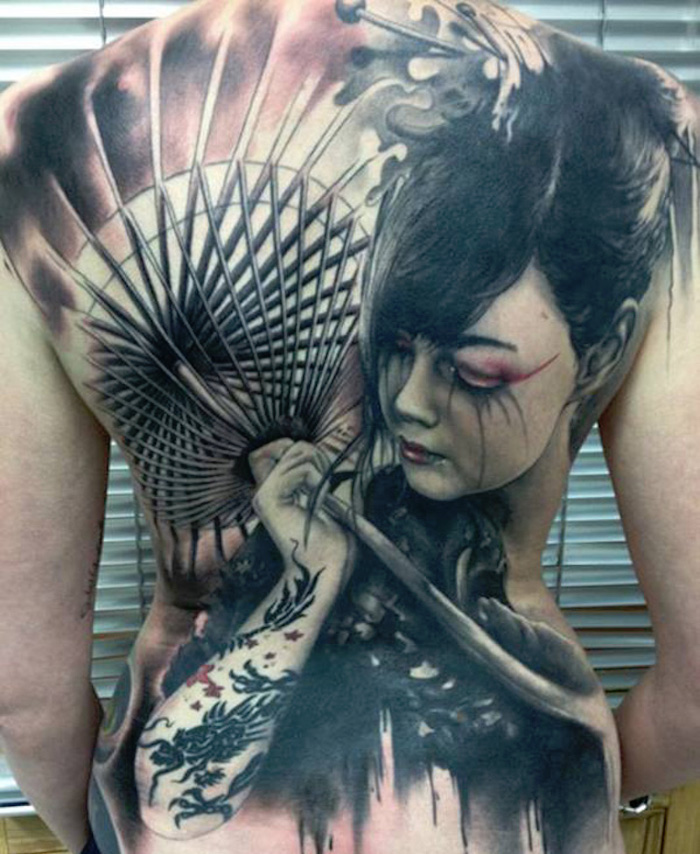 tatouage geisha signification tatouage japon samourai