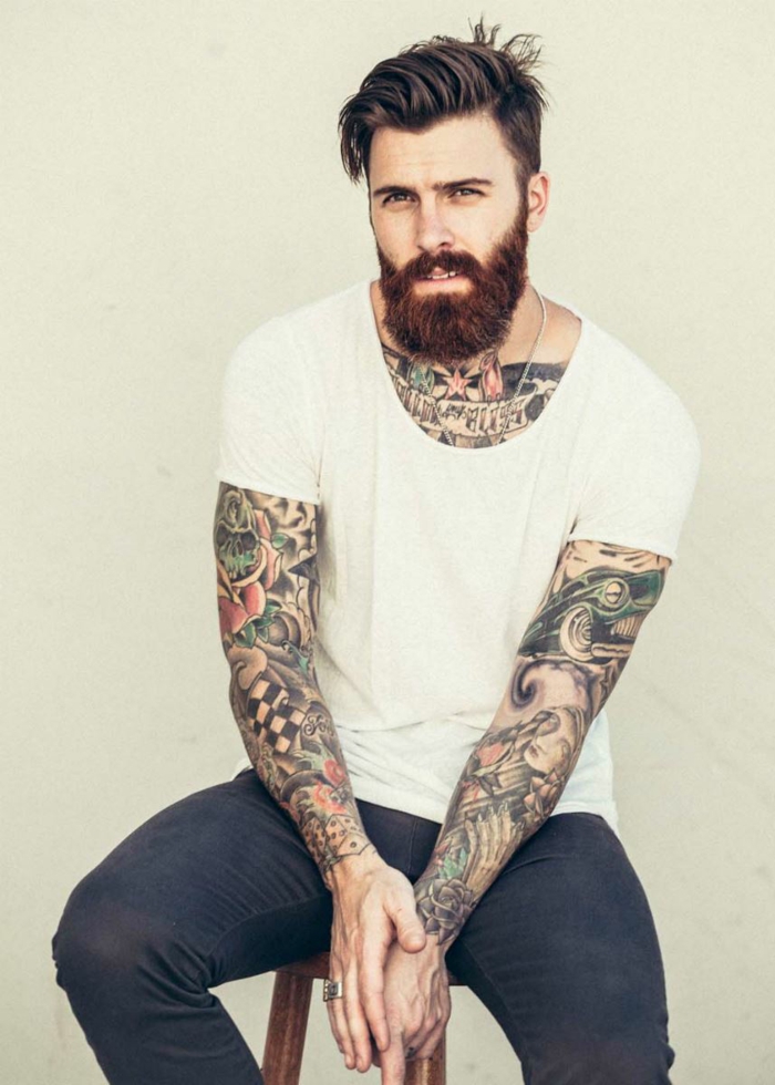 Ravissante idée tatouage homme mollet tatouage sexy tatouage sur le bras