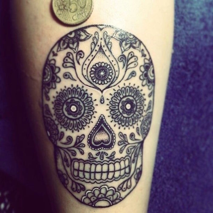 tattoo tete de mort mexicaine signification tatouage mexicain