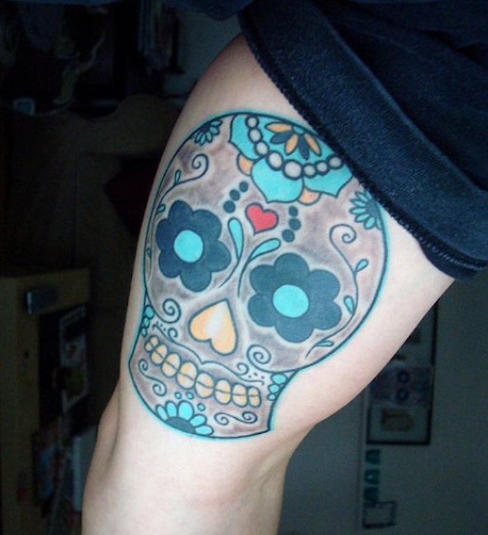 tete mexicaine tatouage tatouages tetes de mort 