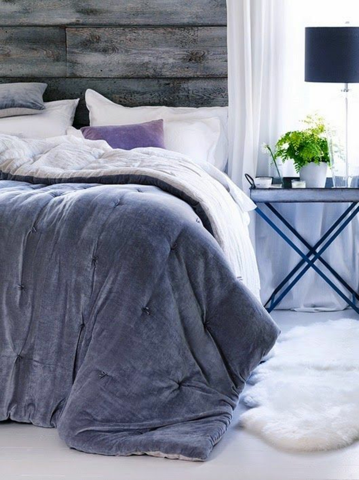 Couleur mur chambre chambre violette et grise couleurs chambre déco tapis shaggy