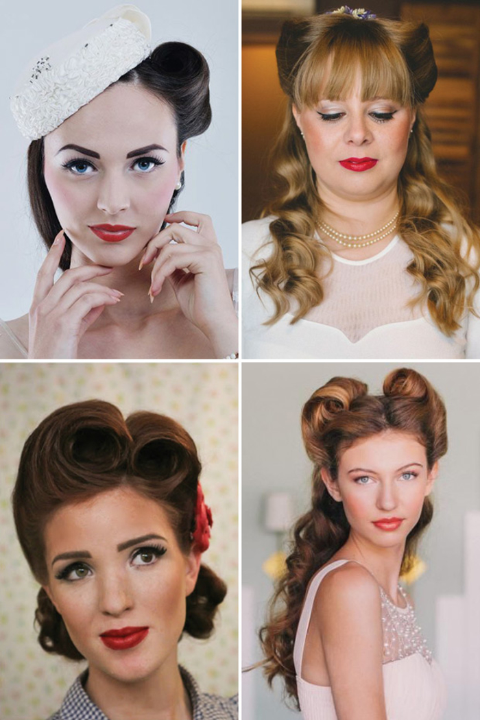 des idées de coiffure vintage de mariée pour un look élégant et ultra féminin