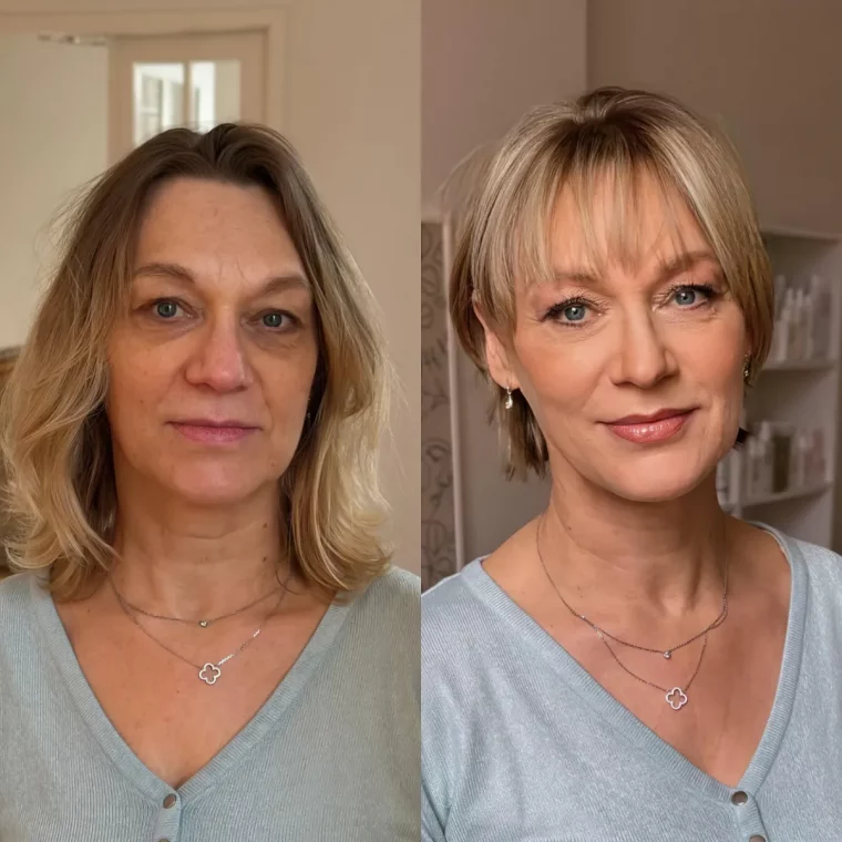 coiffure effet rajeunissant pour femme de 50 ans