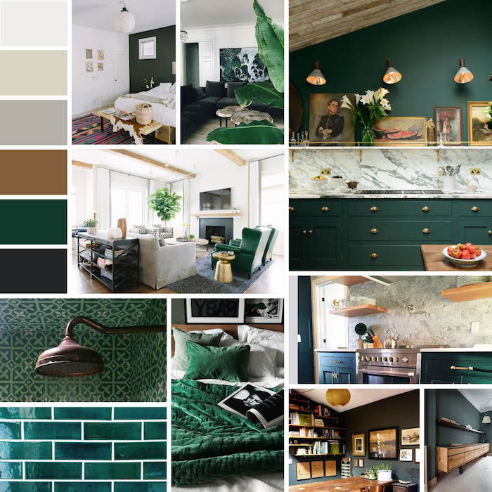 tissu tropical, couleurs tendances interieur 2017, plafond en bois, carrelage en vert, motifs ethniques, imprimés tropicales