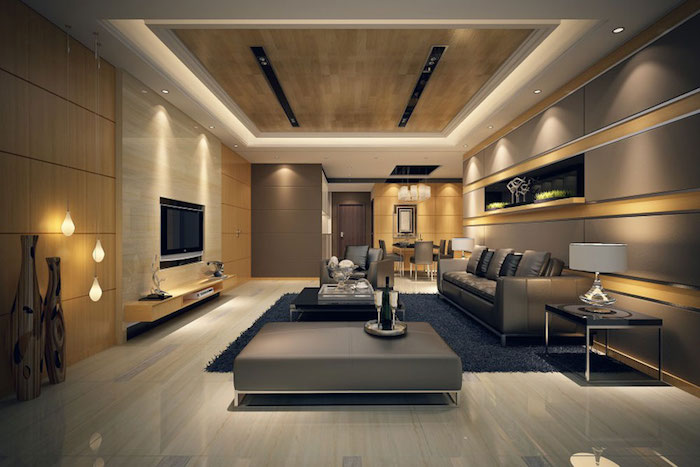 meubles salon de luxe a la decoration design moderne