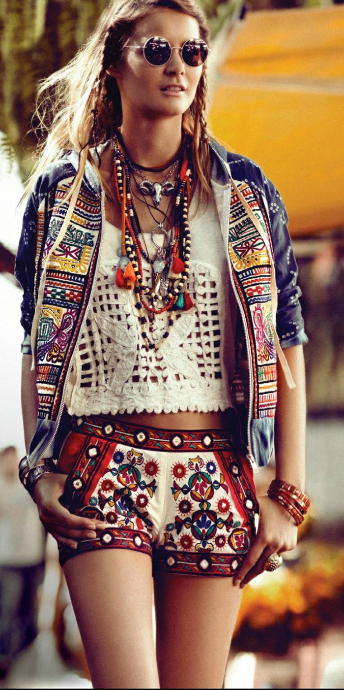 Look hippie chic online femme