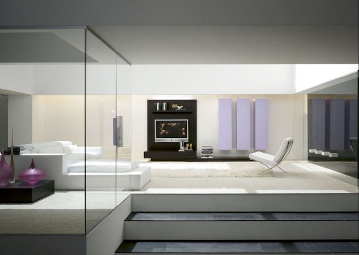 decoration espace salon séjour design moderne sobre et minimaliste
