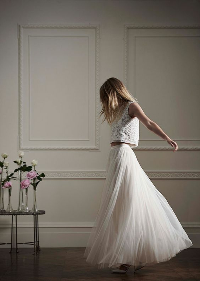Choisir la plus belle robe mariée boheme dentelle robe mariée manche longue