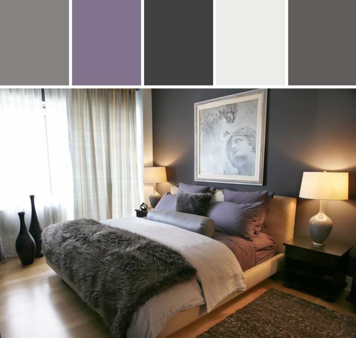Milieu chambre taupe salon gris et violet signification couleur violet palette comment associer les couleurs