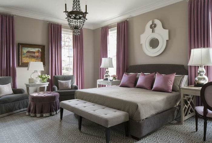 Signification violet chambre couleur taupe chambre grise et prune belle chambre à coucher