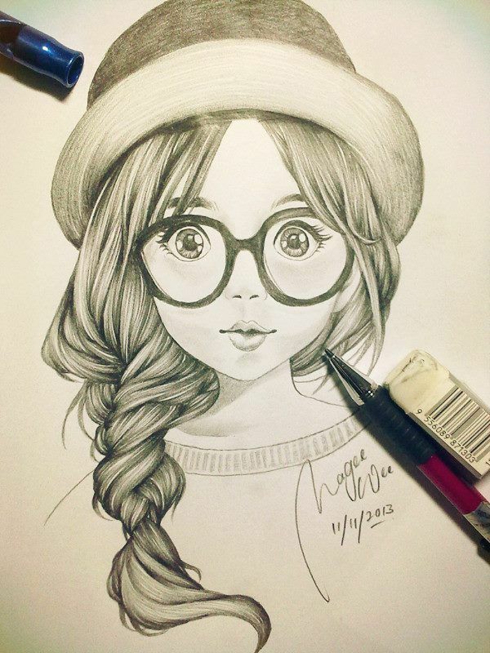 Le dessin fille swagg dessin fille de dos dessin de petite fille formes petite fille graphique dessin