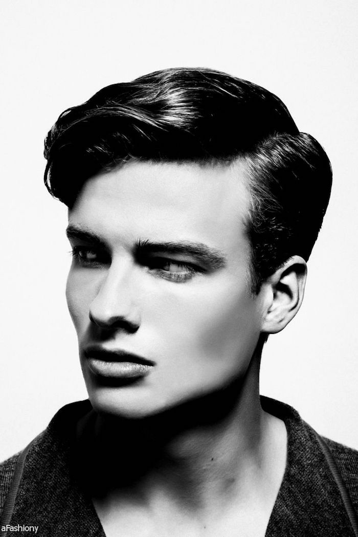 coupe cheveux homme retro cheveux gominés