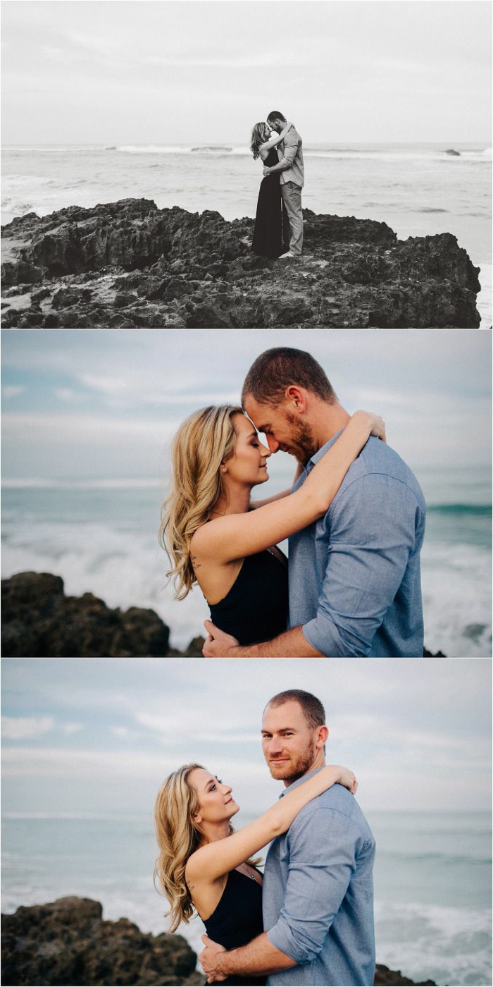 Seance photo couple images d amoureux couple d amoureux roches mer