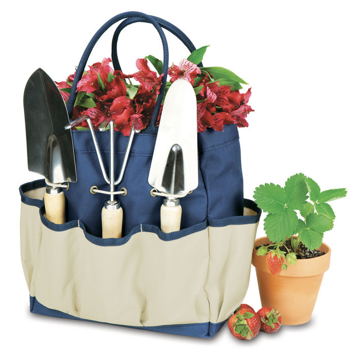 un sac organisateur pour les outils de jardinage, idée cadeau grand père relatif à ses intérêts